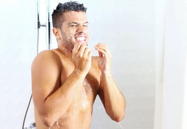 Shower in contrast