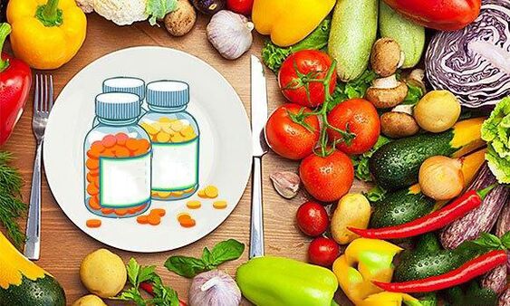 Vitamins in products to increase power