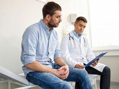 The doctor will help the man to determine the cause of the pathological discharge from the urethra